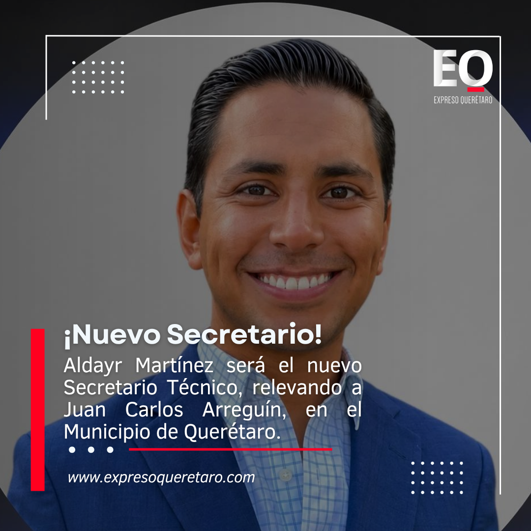 📲Resumen del viernes 31 de junio de 2026 de Expreso Querétaro. 👤Aldayr Martínez es el nuevo Secretario Técnico. 🏍️Operätivo contra motociclistas en Satélite deja siete personas aseguradas. 😡Aumentan más de 10% las quejas ante Profeco en Querétaro.